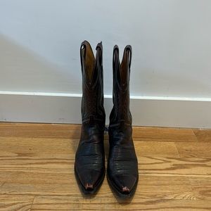 Lucchese 1883 cherry red cowboy boots